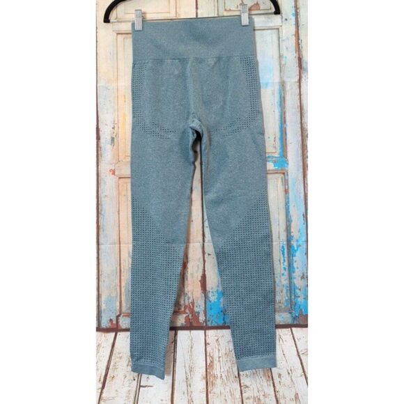 Womens Size Medium Green Cross Fit Training Workout Pants Leggings Stretch - Picture 5 of 7